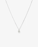 0.75 Carat TW Flawless Diamond Solitaire Pendant in 18kt White Gold