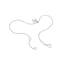 19cm (7.5") N Initial Bracelet in Sterling Silver