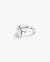 3.00 Carat TW Pear Cut Laboratory-Grown Diamond Solitaire Engagement Ring in Platinum