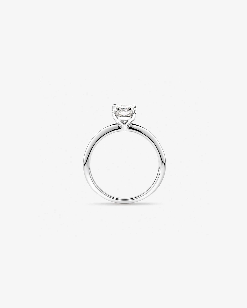 1.25 Carat TW Radiant Laboratory-Grown Diamond Solitaire Engagement Ring in 14kt White Gold