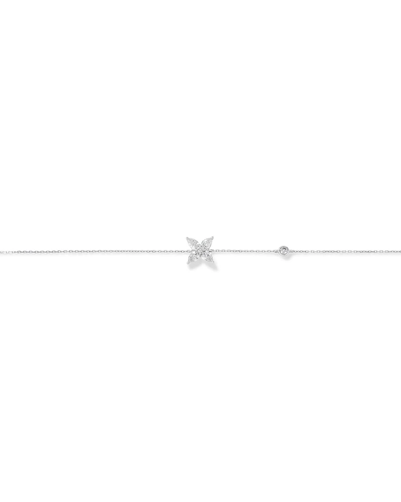 0.50 Carat TW Floret Laboratory-Grown Diamond Bracelet in 10kt White Gold