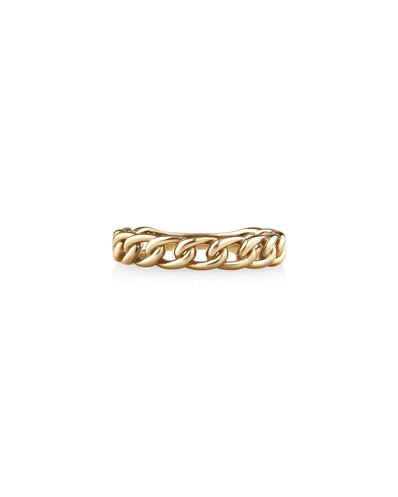 Link Ring in 10kt Yellow Gold