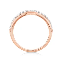 Wedding Ring with 0.25 Carat TW of Diamonds in 14kt Rose Gold