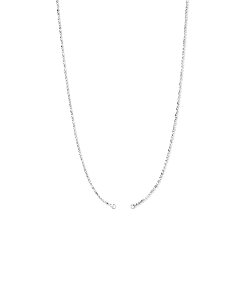 60cm (24") Fine Belcher Open Pendant Chain in Sterling Silver