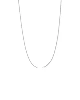 60cm (24") Fine Belcher Open Pendant Chain in Sterling Silver