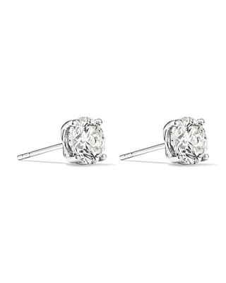 2.00 Carat TW Flawless Diamond Solitaire Stud Earrings in 18kt White Gold