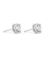 2.00 Carat TW Flawless Diamond Solitaire Stud Earrings in 18kt White Gold