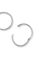 12mm Sleeper Earrings in Sterling Silver