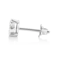 Bouton d'oreille en or jaune 10 K avec diamants totalisant 0,12 ct pour homme