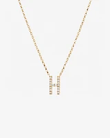 "K" Initial Necklace with 0.10 Carat TW of Diamonds in 10kt Yellow Gold