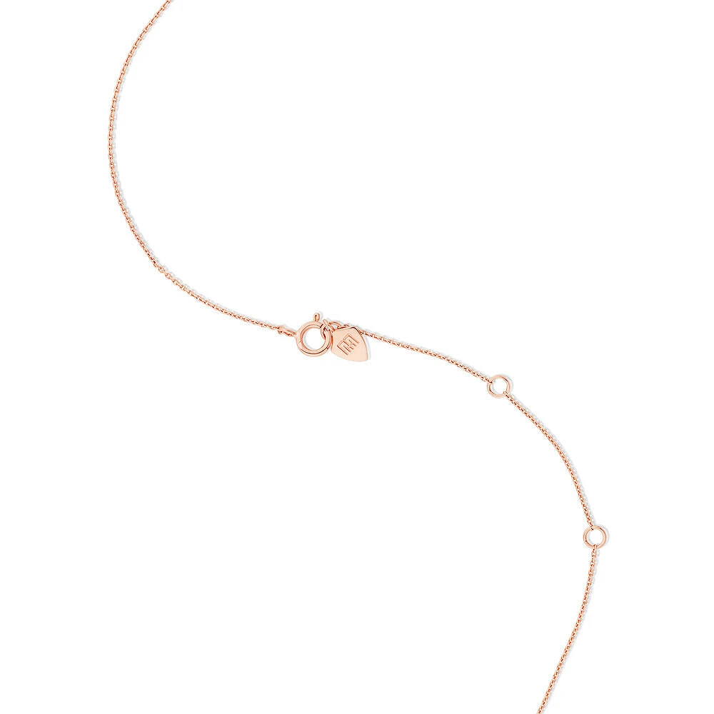 Necklace with Morganite in 10kt Rose Gold