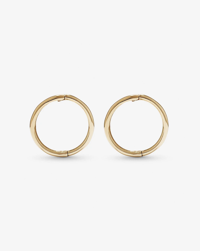 10mm Sleeper Earrings in 10kt Yellow Gold