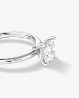 1.25 Carat TW Princess Cut Laboratory-Grown Diamond Solitaire Engagement Ring In 14kt White Gold