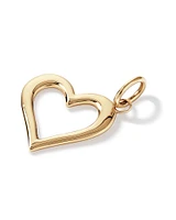 Open Love Heart Pendant in 10kt Yellow Gold