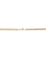 55cm (22") 4.5mm-5mm Width Solid Curb Chain in 10kt Yellow Gold