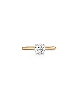 Evermore Certified Solitaire Engagement Ring with 1 Carat TW Diamond in 14kt Yellow/White Gold