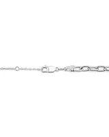 45cm 6.5mm-7mm Width Paperclip Chain in Sterling Silver