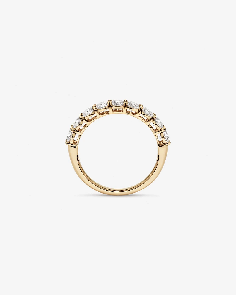 1.30 Carat TW Round Brilliant Laboratory-Grown Diamond Wedding Ring in 14kt Gold