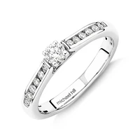 Bridal Set with 0.50 Carat TW of Diamonds in 10kt White Gold