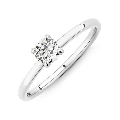 Southern Star Solitaire Engagement Ring with a Carat TW Diamond in 18kt Yellow & White Gold