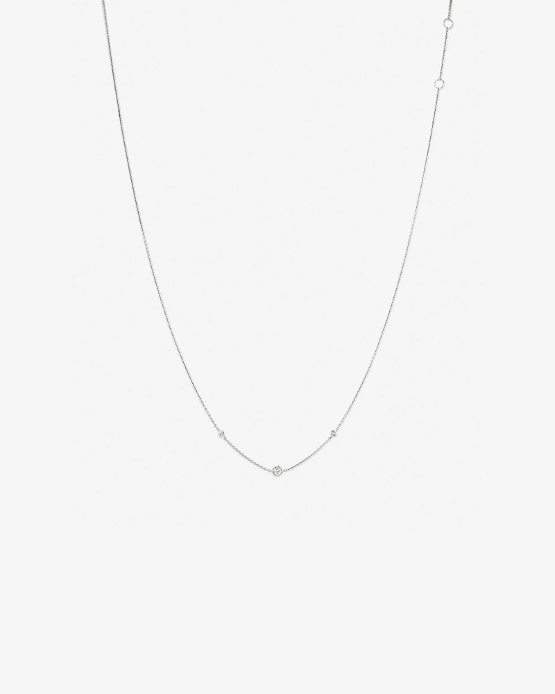 Collier espacé en argent sterling à diamants totalisant 10 ct