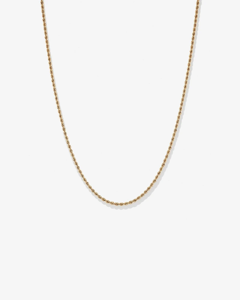 50cm (20") Rope Chain in 10kt Yellow Gold