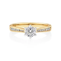 Ring with Carat TW of Diamonds in 14kt Yellow & White Gold