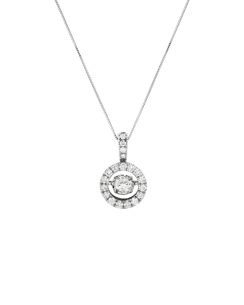 Everlight Pendant with 1.50 Carat TW of Diamonds in 14kt White Gold