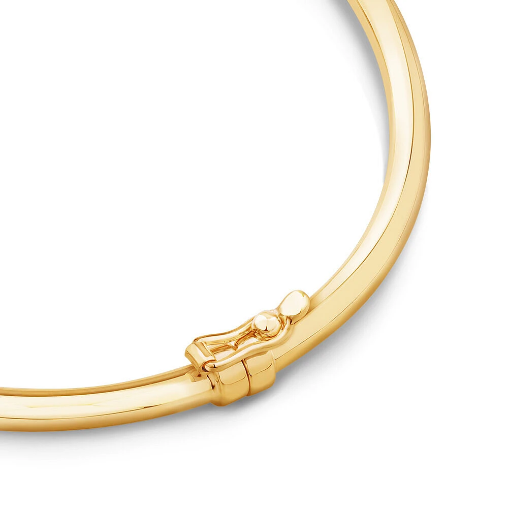 60mm Hollow Tube Bangle in 10kt Yellow Gold