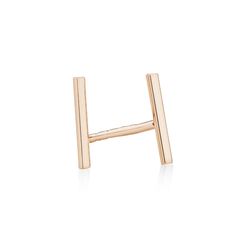 8mm Narrow Bar Stud Earrings in 10kt Yellow Gold