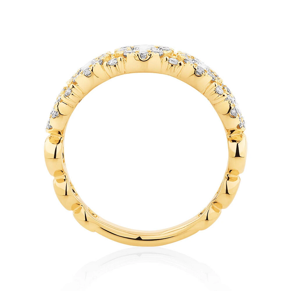 Bubble Ring with 1.00 Carat TW Diamonds in 10kt Gold