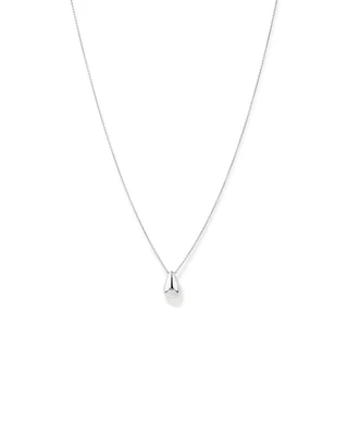 Tapered Dome Pendant Necklace in Sterling Silver