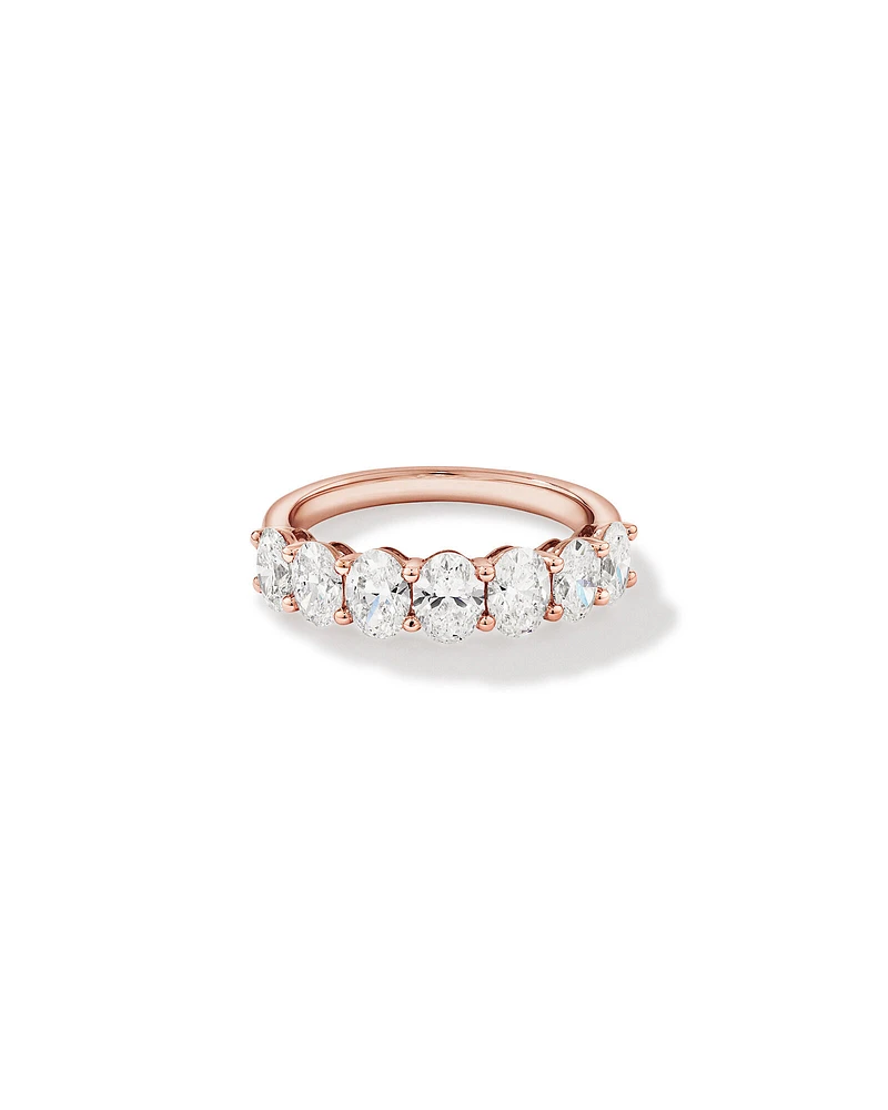 2.00 Carat TW Oval Laboratory-Grown Diamond Wedding Ring in 14kt White Gold