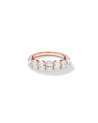 2.00 Carat TW Oval Laboratory-Grown Diamond Wedding Ring in 14kt White Gold