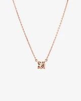 Necklace with Morganite in 10kt Rose Gold