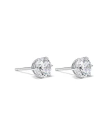 7.3mm Round Brilliant Cubic Zirconia Stud Earrings in Sterling Silver