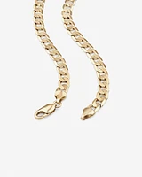 55cm (22") 6mm-6.5mm Width Curb Chain in 10kt Yellow Gold