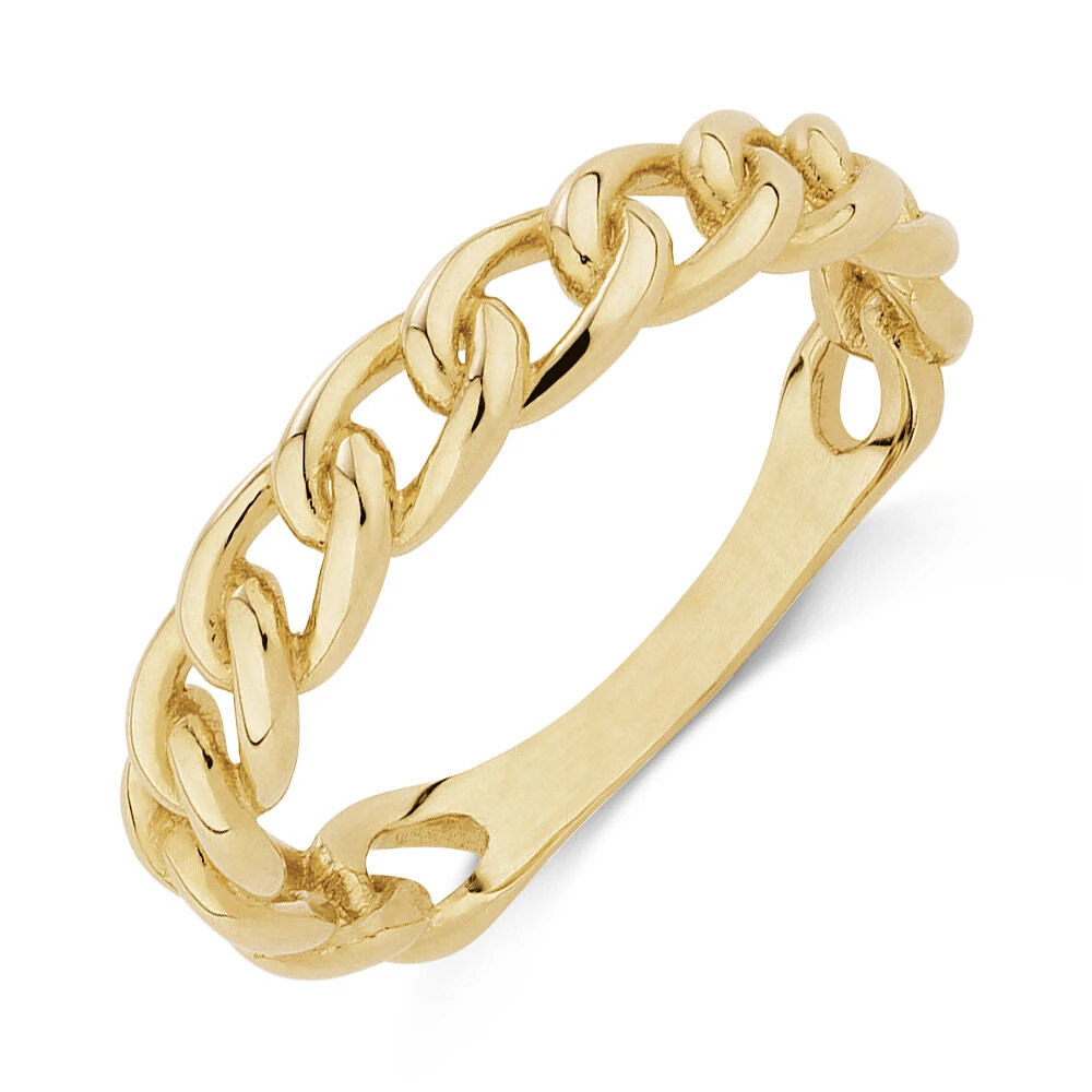 Link Ring in 10kt Yellow Gold