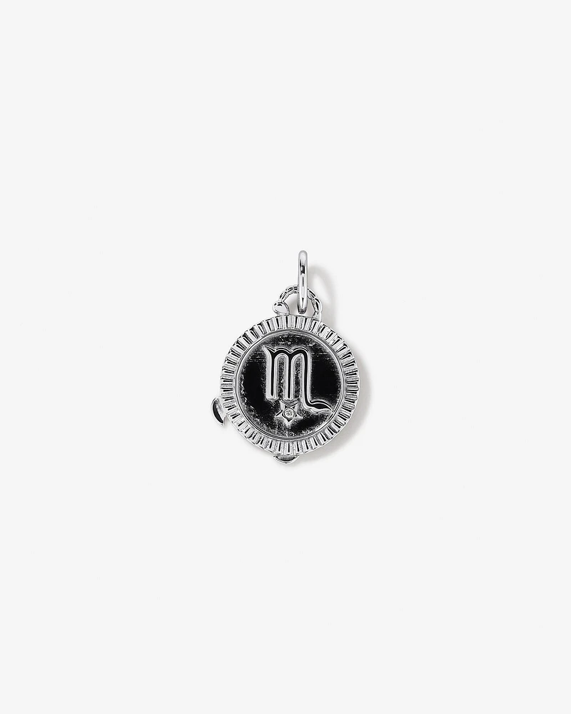 Diamond Accent Taurus Zodiac Pendant in Sterling Silver