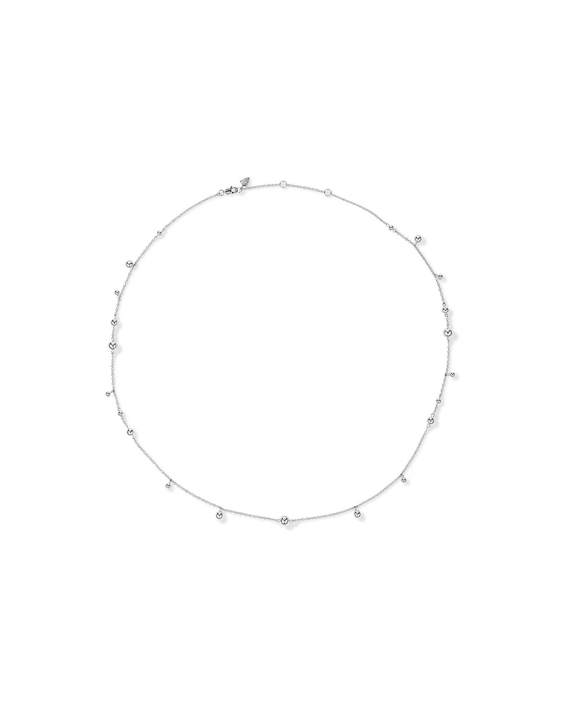 60cm (24") Bead Necklace in Sterling Silver