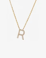"K" Initial Necklace with 0.10 Carat TW of Diamonds in 10kt Yellow Gold