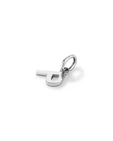 Letter Z Initial Pendant in Sterling Silver