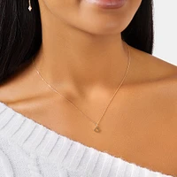 O Initial Pendant in 10kt Yellow Gold
