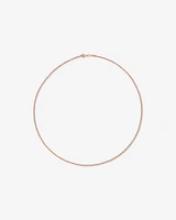 50cm (20") Hollow Belcher Chain in 10kt Rose Gold