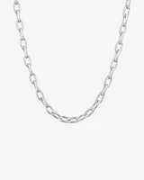 45cm 6.5mm-7mm Width Paperclip Chain in Sterling Silver