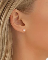 Stud Earrings with Cultured Freshwater Pearl