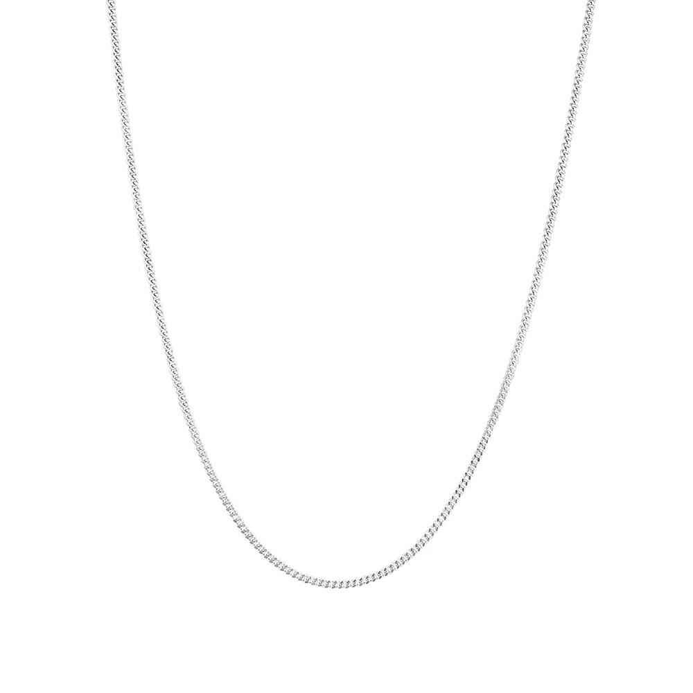 Gourmette de 60 cm de longueur et de 1,5 à 2 mm de largeur en argent sterling 925