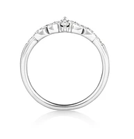 Wedding Ring with 0.23 Carat TW of Diamonds in 14kt White Gold