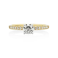 Southern Star Engagement Ring with 0.65 Carat TW of Diamonds in 18kt Yellow & White Gold