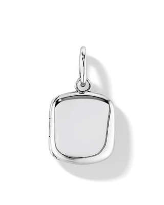 Square Locket Pendant in Sterling Silver